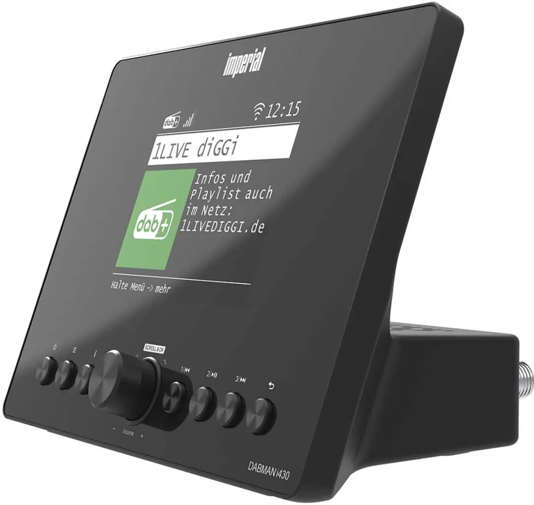 Imperial DABMAN i430BK Internetradio - DAB+/FM - WiFi & LAN - Bluetooth - Zwart - afbeelding 2 van 6