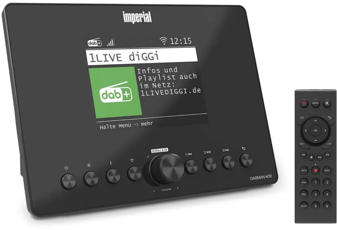 Imperial DABMAN i430BK Internetradio - DAB+/FM - WiFi & LAN - Bluetooth - Zwart - afbeelding 4 van 6