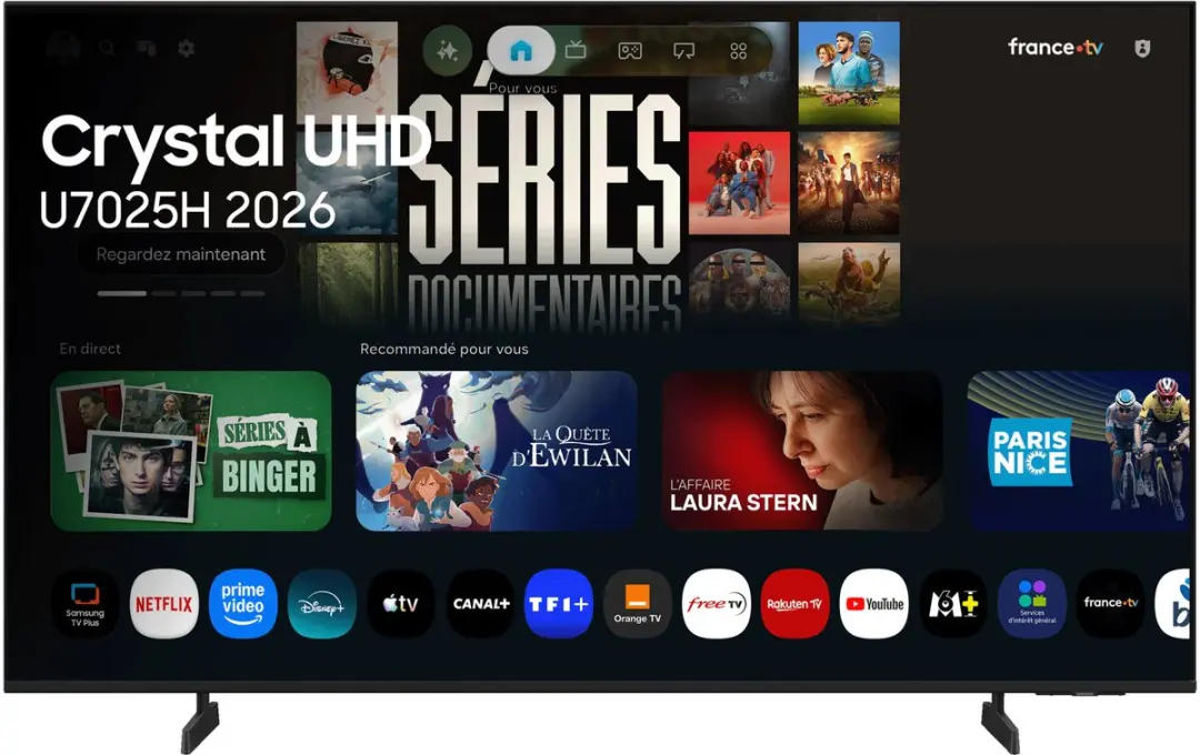 Samsung 75 inch U7025H 4K Crystal UHD Smart TV (2026)