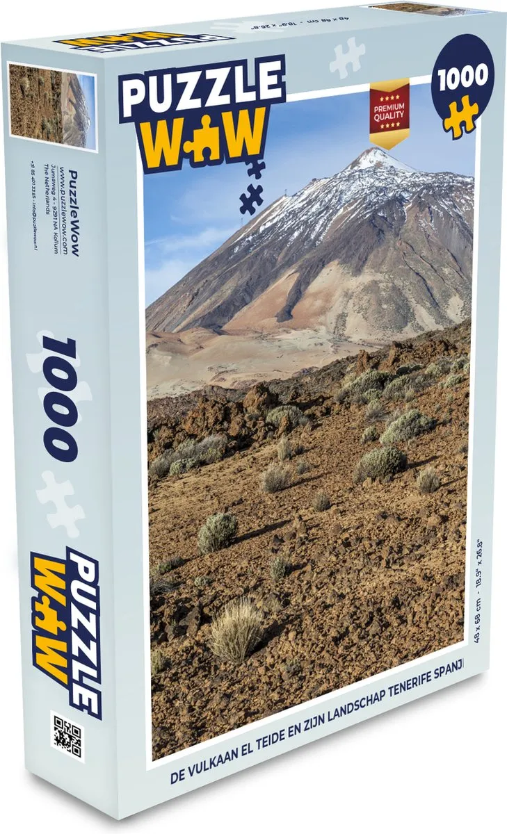 PuzzleWow De vulkaan El Teide Legpuzzel 1000 Stuks