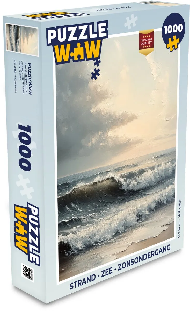 PuzzleWow Legpuzzel 1000 Stuks Strand