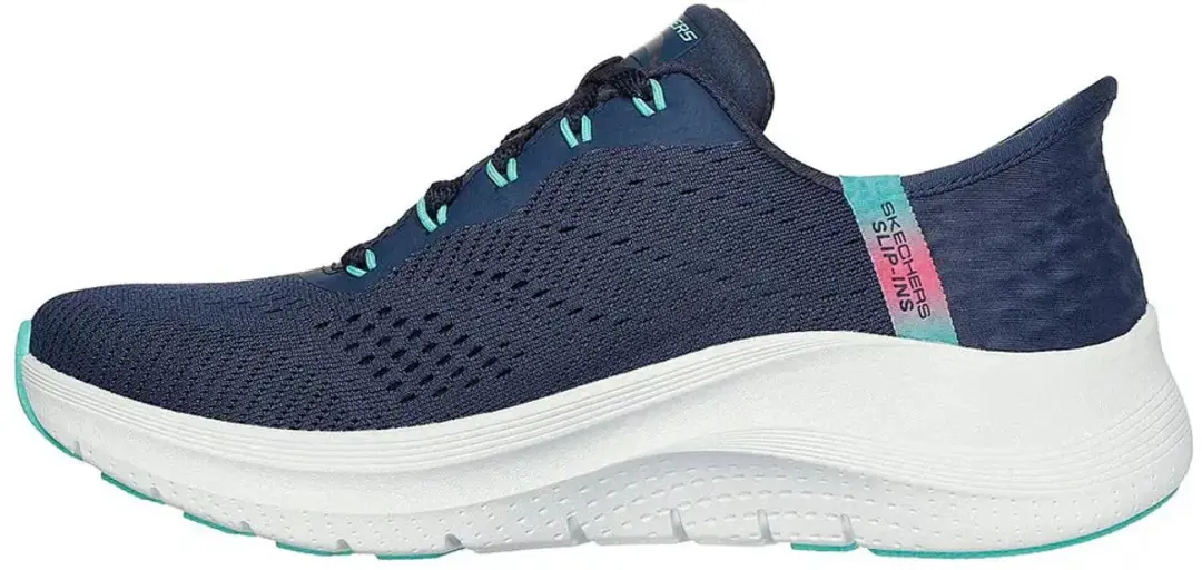 Skechers Arch Fit 2.0 Hardloopschoenen Dames 41 - Marineblauw/Turquoise - afbeelding 6 van 6
