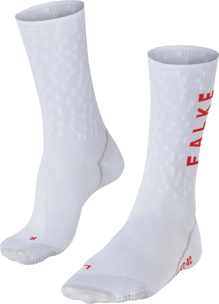 FALKE BC anti-blaar functioneel materiaal fietssokken unisex wit
