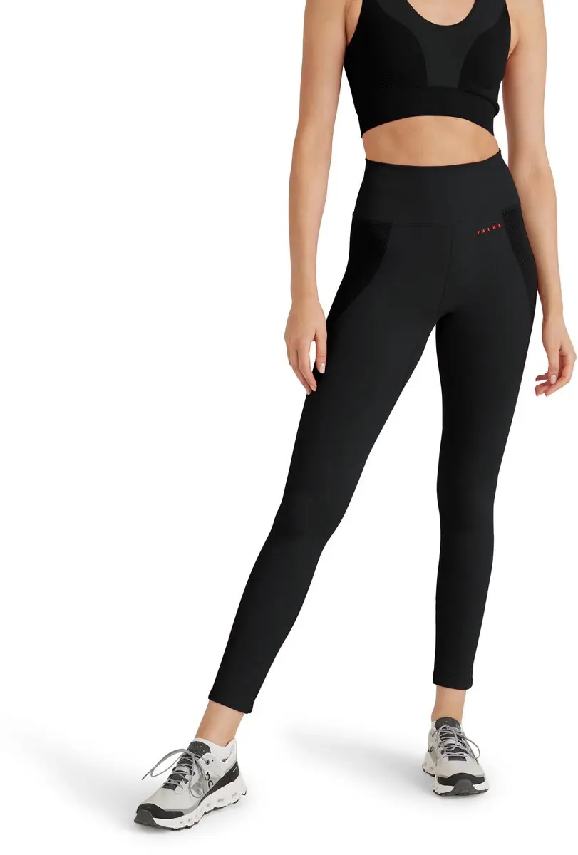 FALKE CORE Long 2 vochtregulerend functioneel broek dames zwart