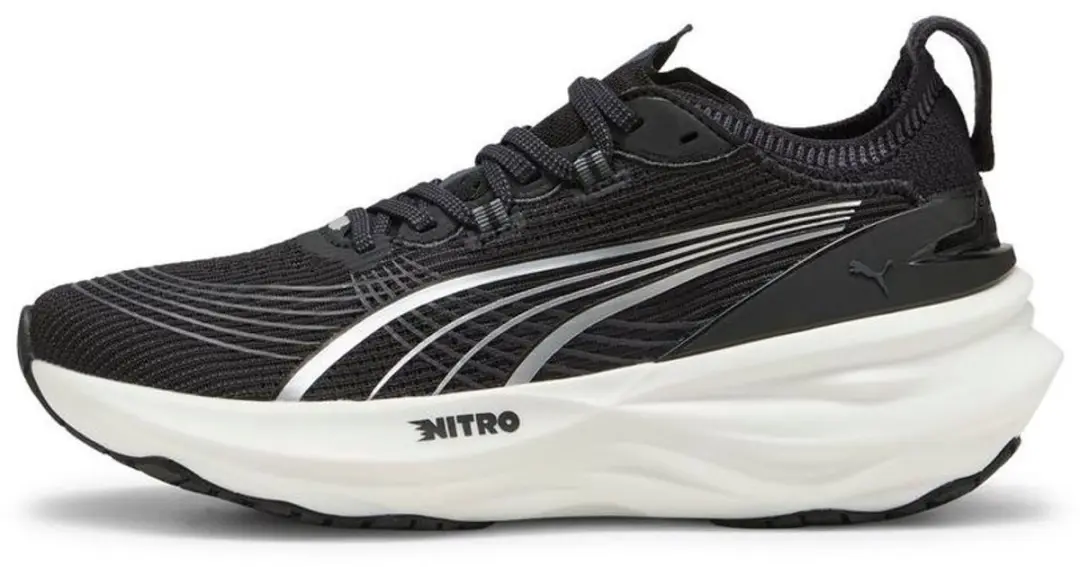 PUMA Low ForeverRun Nitro 2 Wn Hardloopschoenen - 41 - Puma Black-White - afbeelding 3 van 6