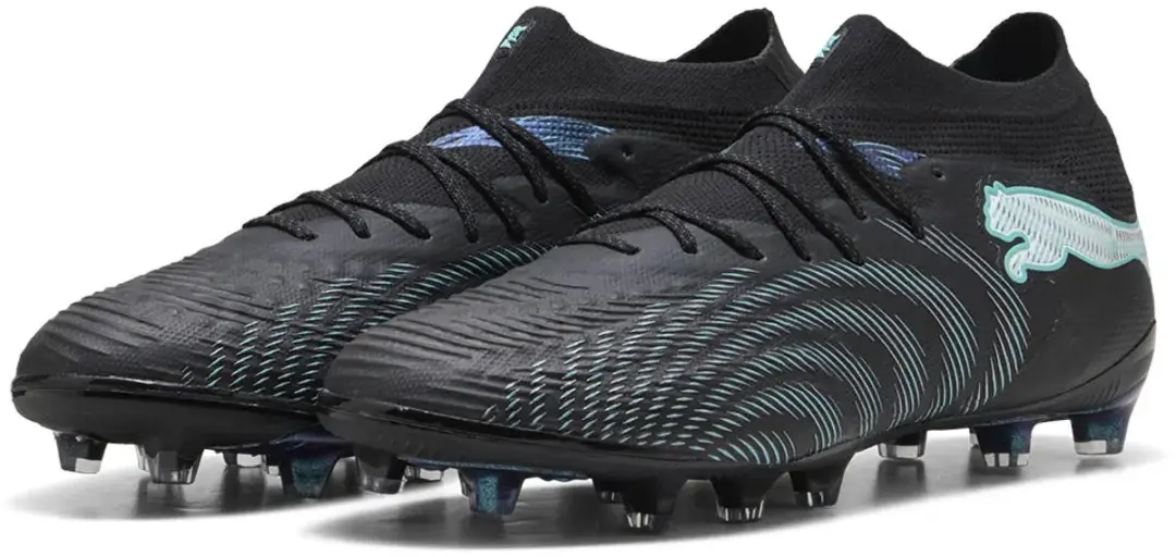 PUMA Future 9 Ultimate AG Voetbalschoenen - Zwart/Muntgroen/Wit - 44 - afbeelding 2 van 4