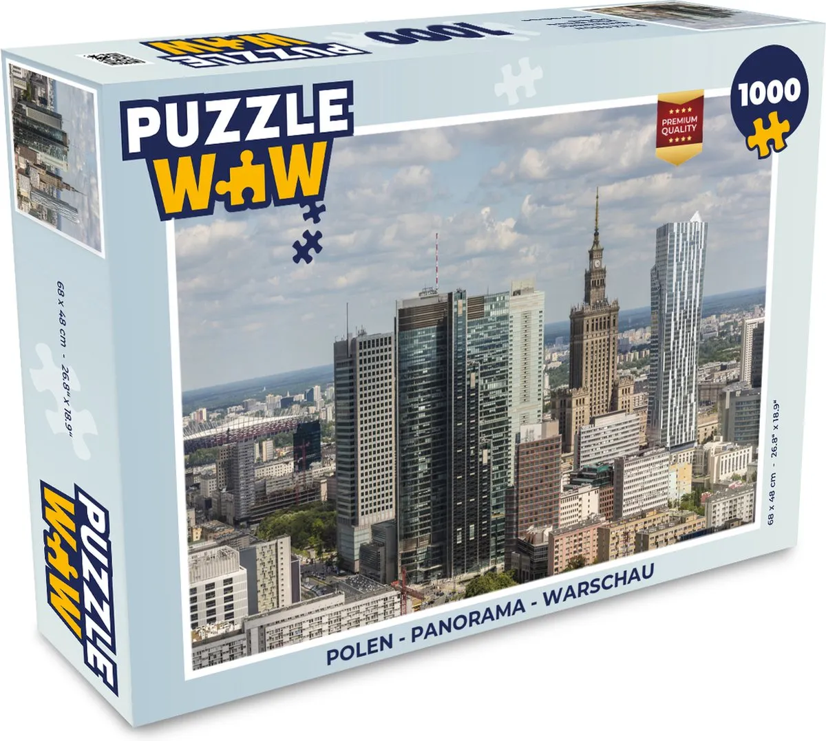 PuzzleWow Legpuzzel Warschau 1000 Stuks
