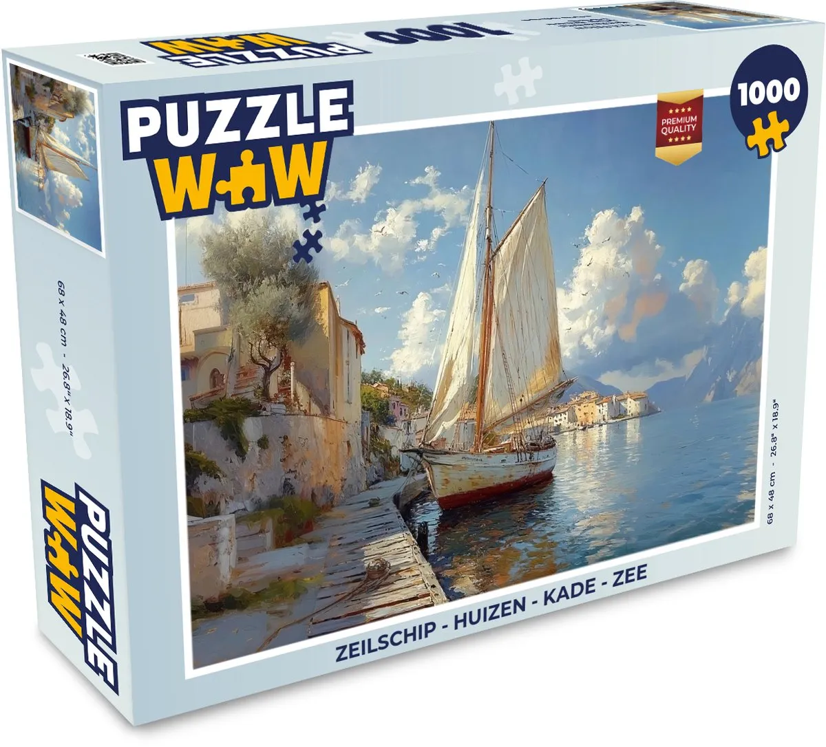 PuzzleWow Zeilschip Legpuzzel 1000 Stuks