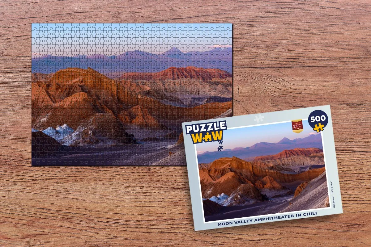 PuzzleWow Moon Valley Amphitheater Legpuzzel 500 Stuks - Multicolor