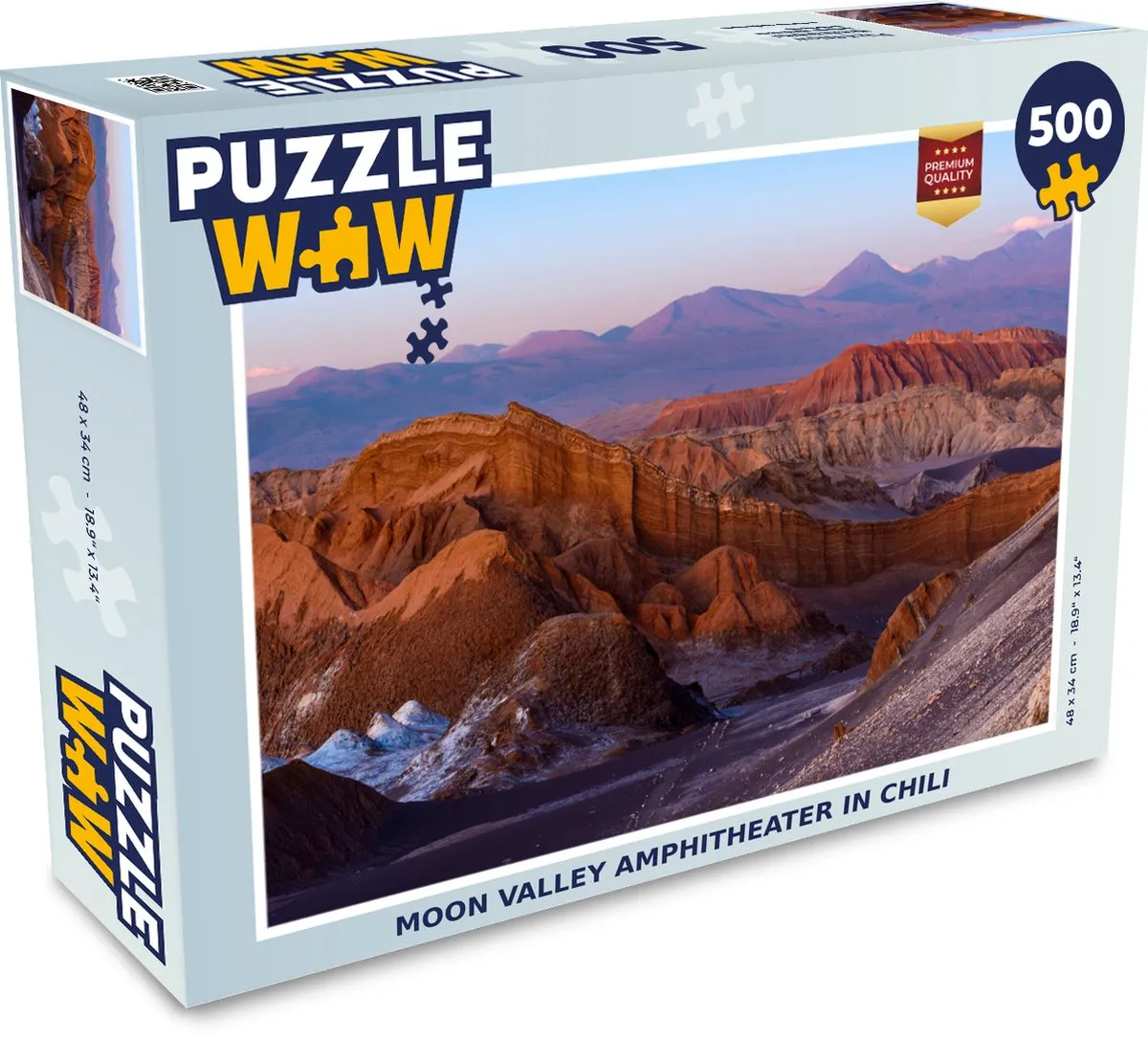 PuzzleWow Moon Valley Amphitheater Legpuzzel 500 Stuks - Multicolor