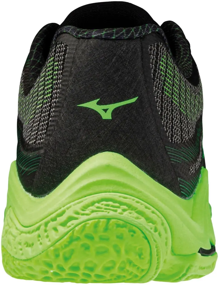 Mizuno Wave Lightning Elite Indoorschoenen 44 - Zwart/Groen - afbeelding 6 van 6