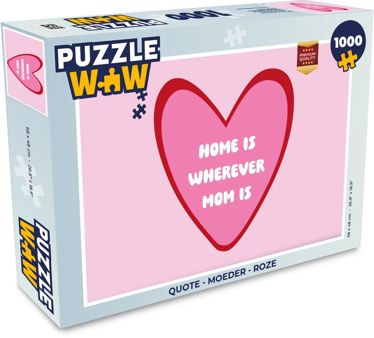 PuzzleWow Quote Moeder Legpuzzel 1000 Stuks