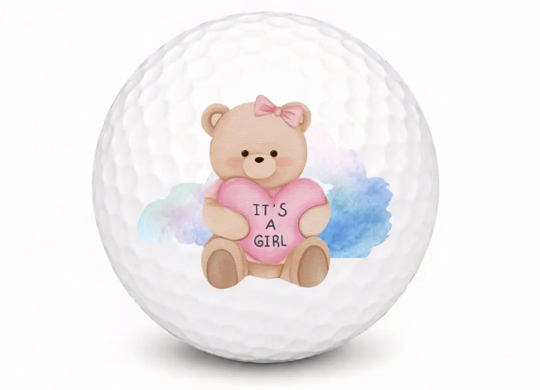 Wilson Golfballen It's a Girl Teddybeer