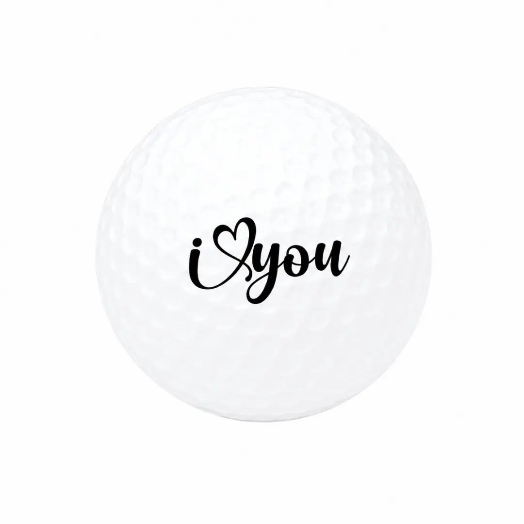 Golfballen I Love You Zwart