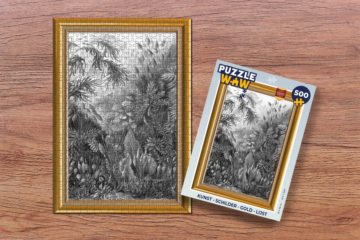 PuzzleWow Kunst Schilder Gold Legpuzzel 500 Stuks - Multicolor