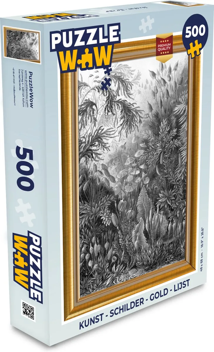 PuzzleWow Kunst Schilder Gold Legpuzzel 500 Stuks