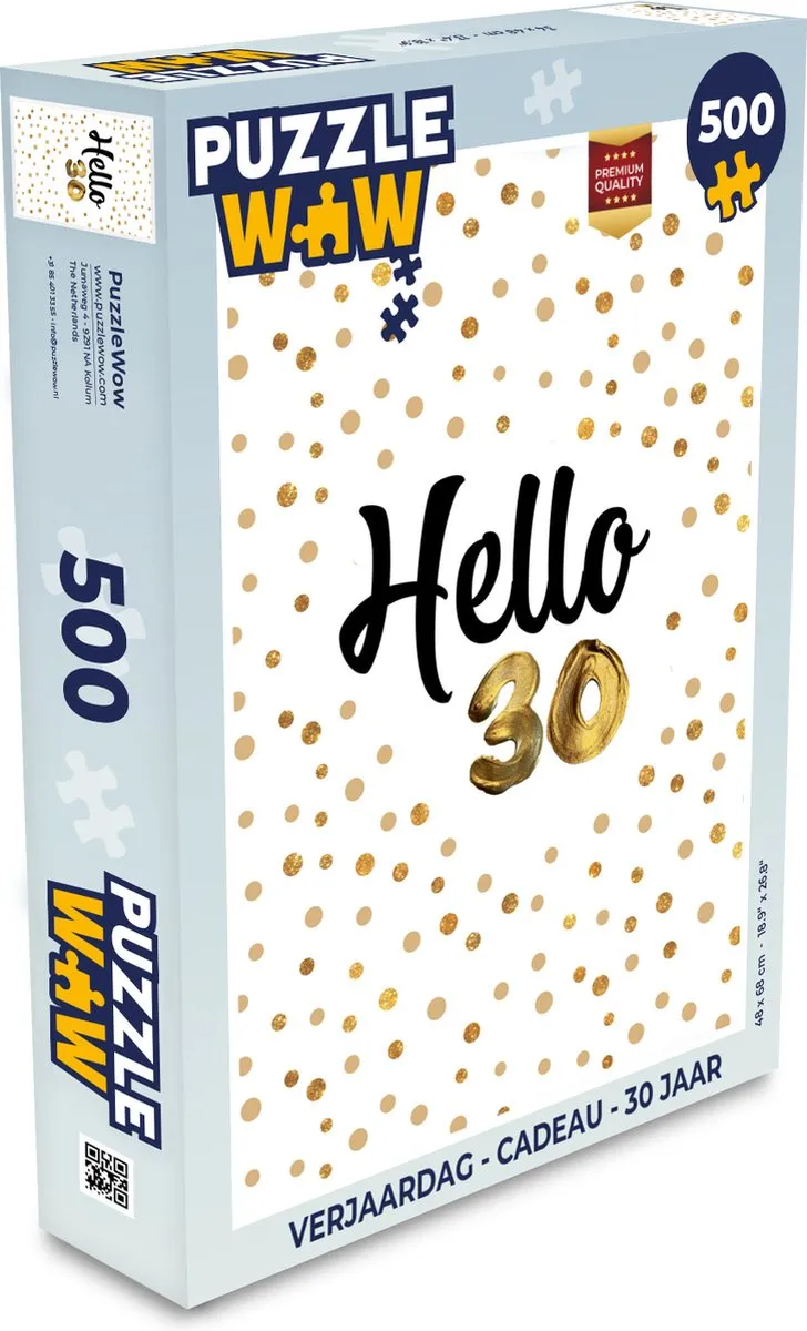 PuzzleWow Verjaardag Legpuzzel 500 Stuks