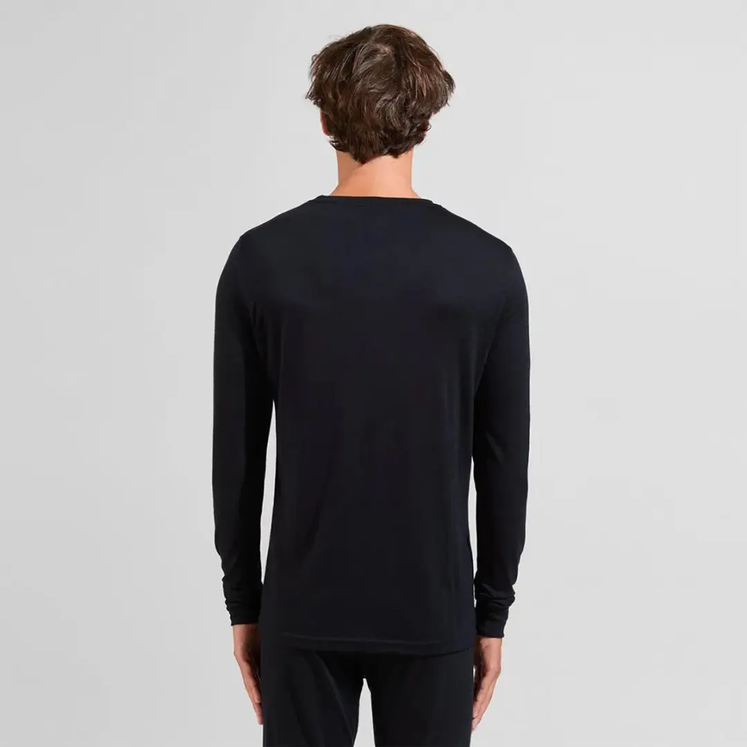 ODLO Natural Merino 200 Thermoshirt Lange Mouwen - Maat L - Zwart
