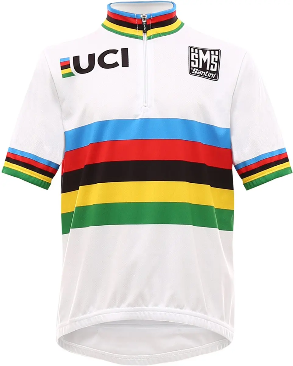 Santini UCI Wereldkampioen Short Sleeve Jersey 12 - Maat 11/12 - afbeelding 6 van 6