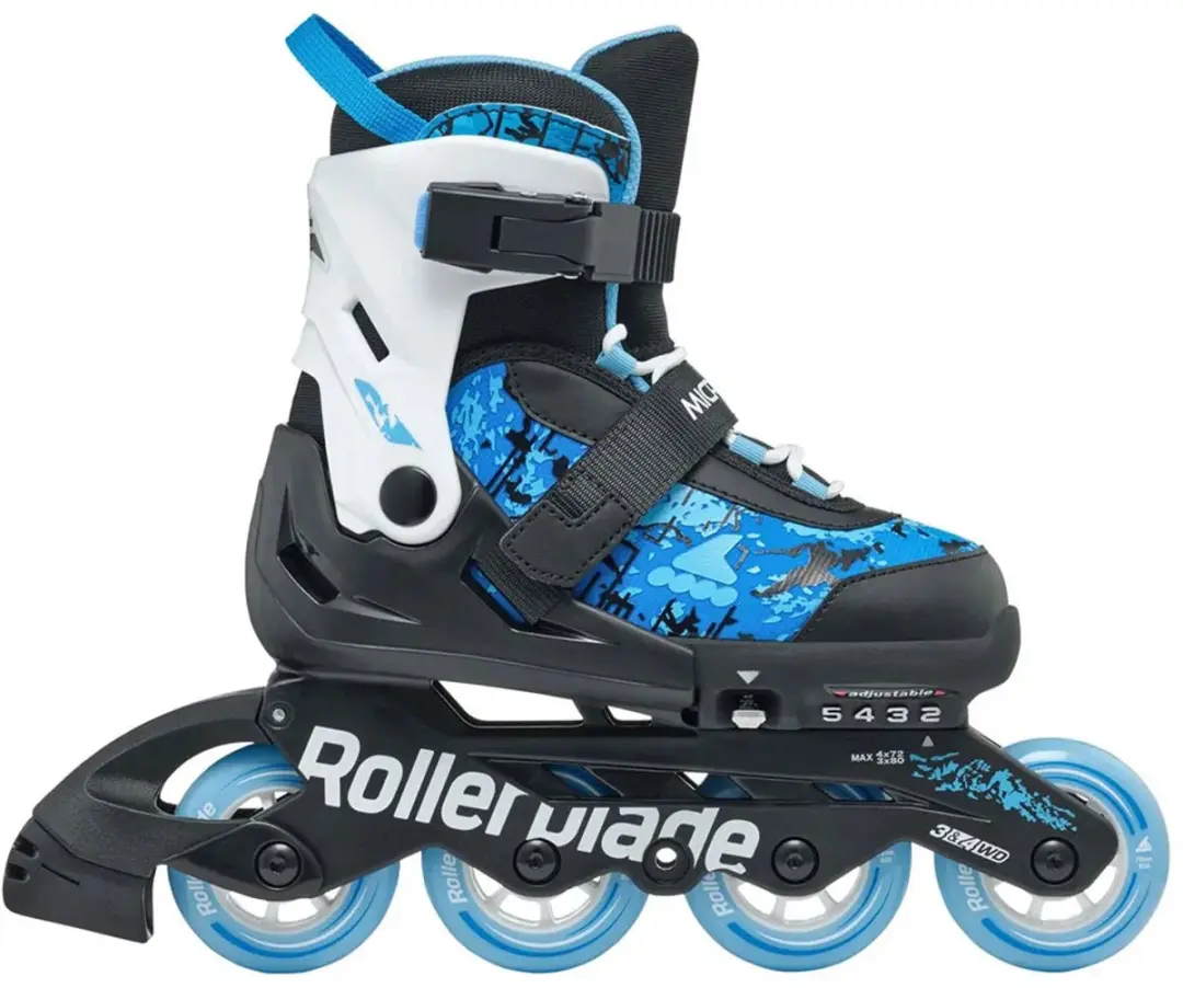 Rollerblade Microblade Sl Junior Blauw/Zwart - EU 28 - afbeelding 2 van 6