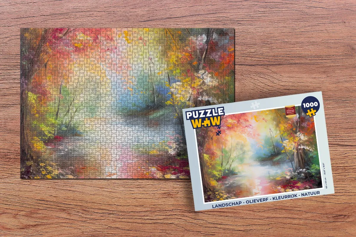 PuzzleWow Landschap Puzzel 1000 Stuks - Multicolor