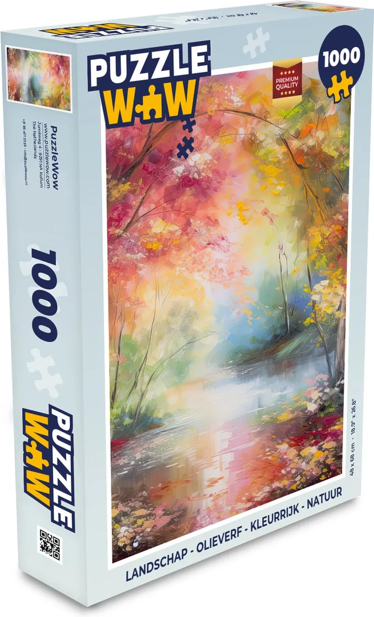 PuzzleWow Landschap Puzzel 1000 Stuks - Multicolor