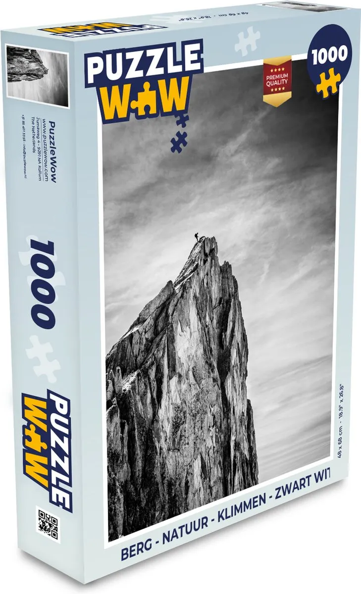 PuzzleWow Berg Natuur Klimmen Puzzel 1000 Stuks