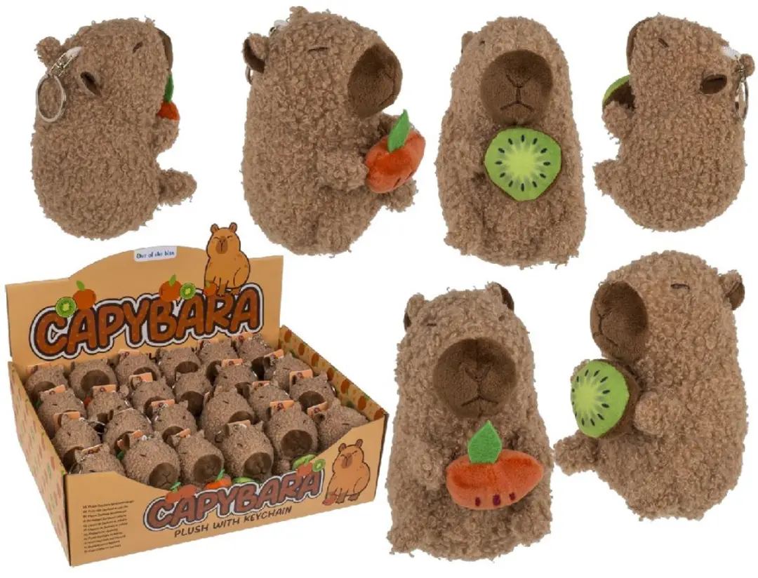 Sleutelhanger Knuffel Capybara 2 Ass. Disp..