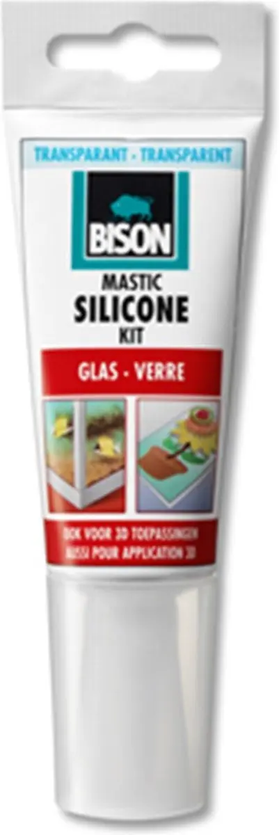 Bison Siliconenkit Glas 300ml - Transparant