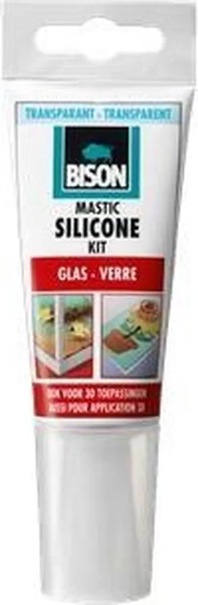 Bison Siliconenkit Glas 300ml - Transparant