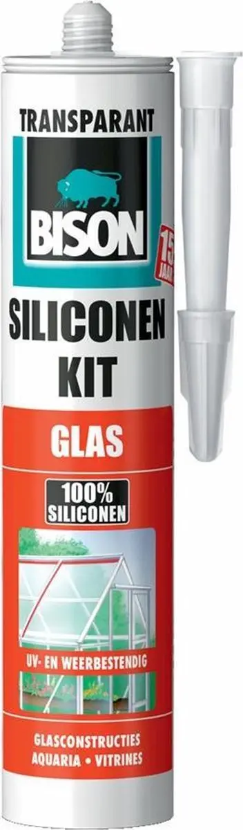 Bison Siliconenkit Glas 300ml