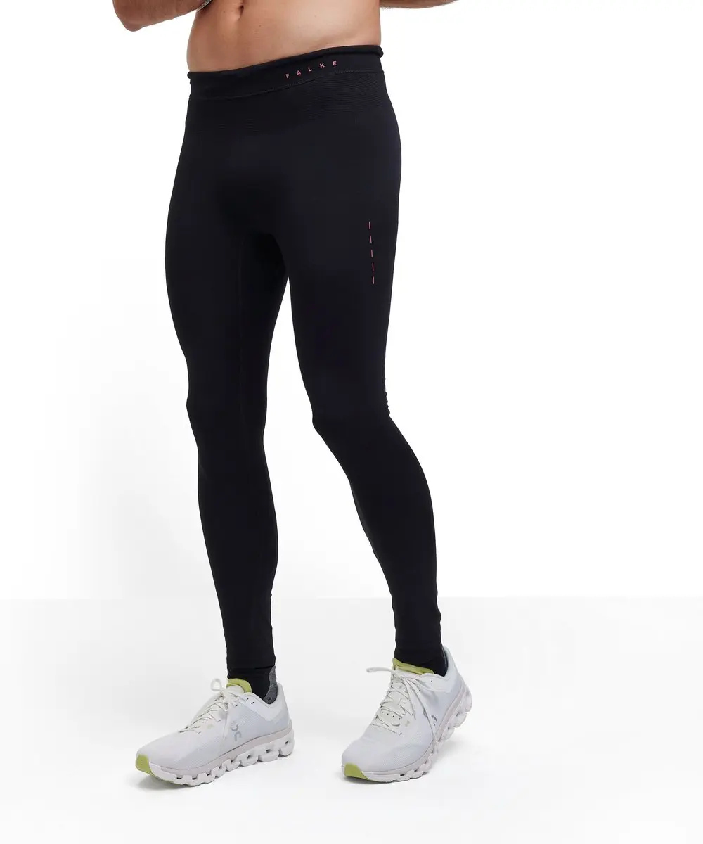 FALKE Training Long vochtregulerend functioneel materiaal broek heren zwart
