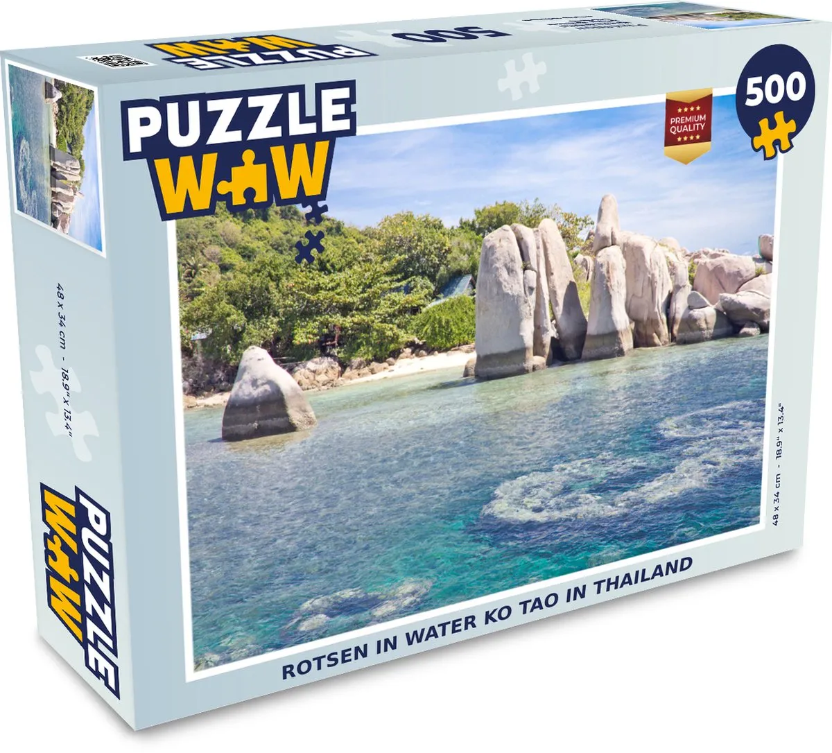 PuzzleWow Legpuzzel Ko Tao Thailand 500 Stuks