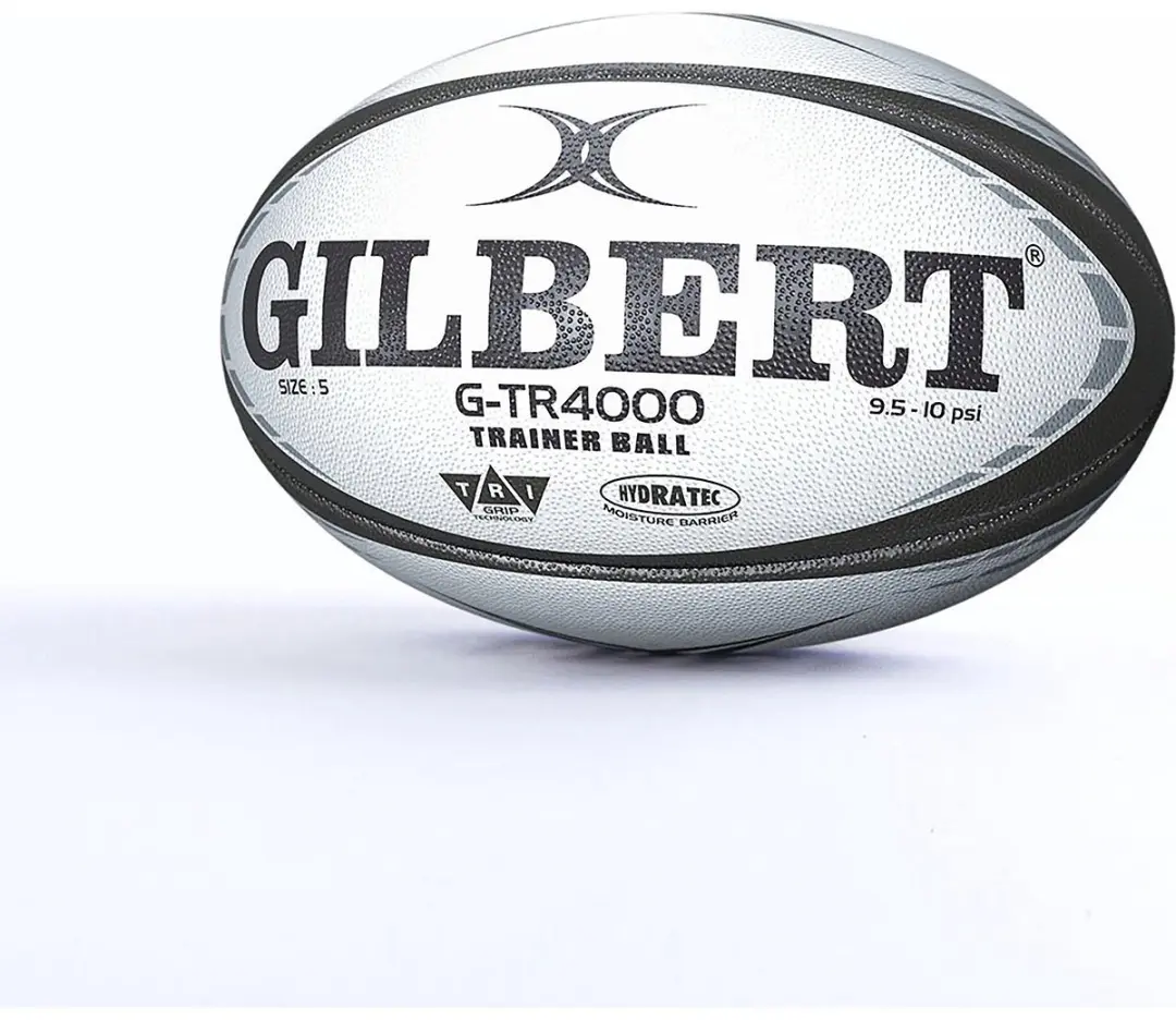 Gilbert G-Tr4000 Rugbybal Maat 5 - Wit/Zwart - afbeelding 6 van 6