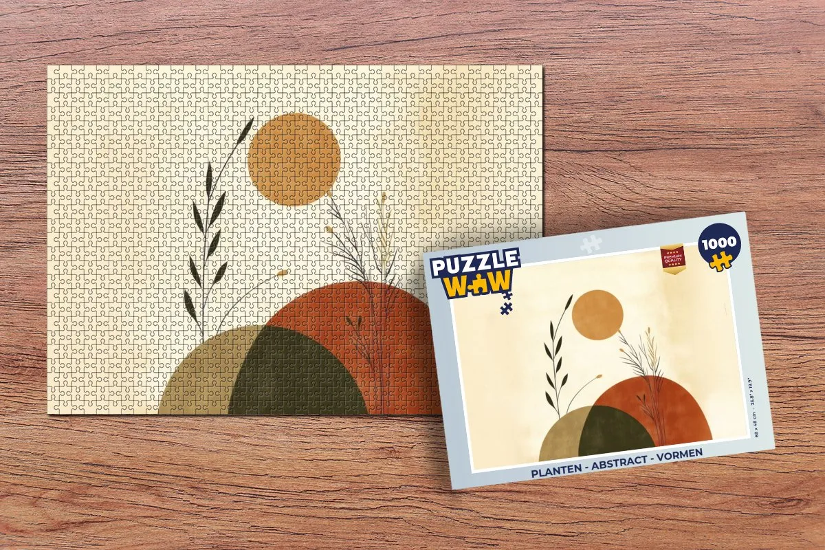 PuzzleWow Abstract Planten Legpuzzel 1000 Stuks
