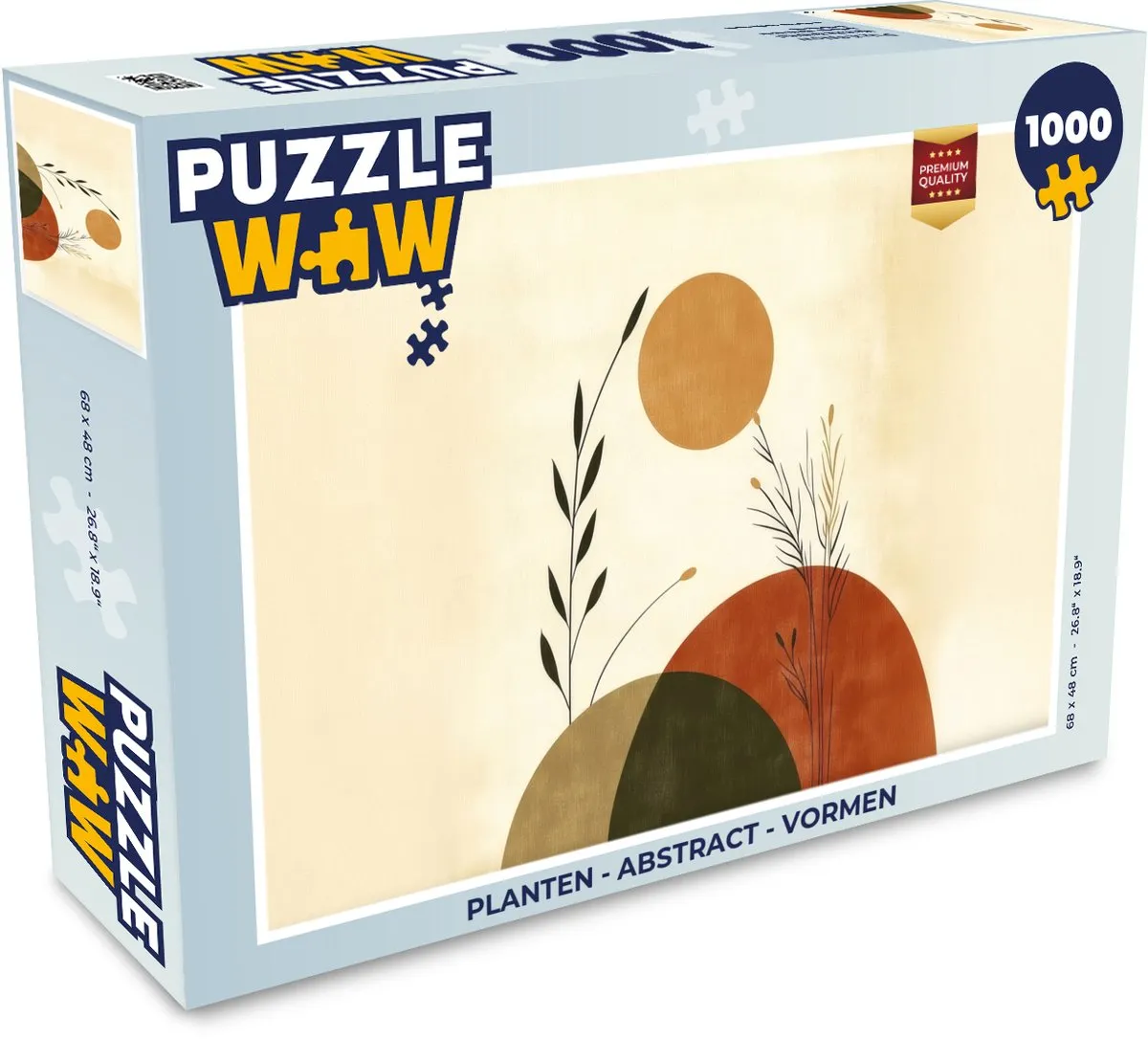 PuzzleWow Abstract Planten Legpuzzel 1000 Stuks