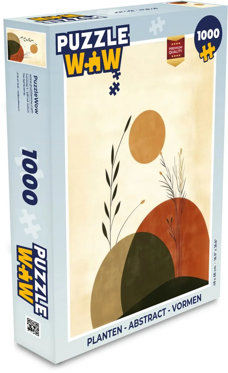 PuzzleWow Abstract Planten Legpuzzel 1000 Stuks