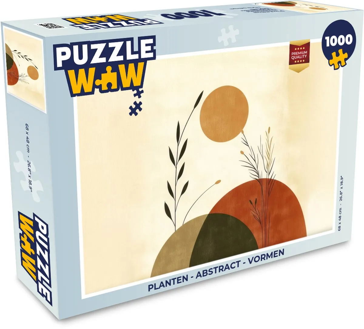 PuzzleWow Abstract Planten Legpuzzel 1000 Stuks