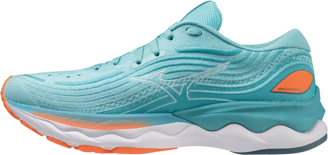 Mizuno Wave Skyrise 4 Dames Hardloopschoenen - Lichtblauw/Oranje