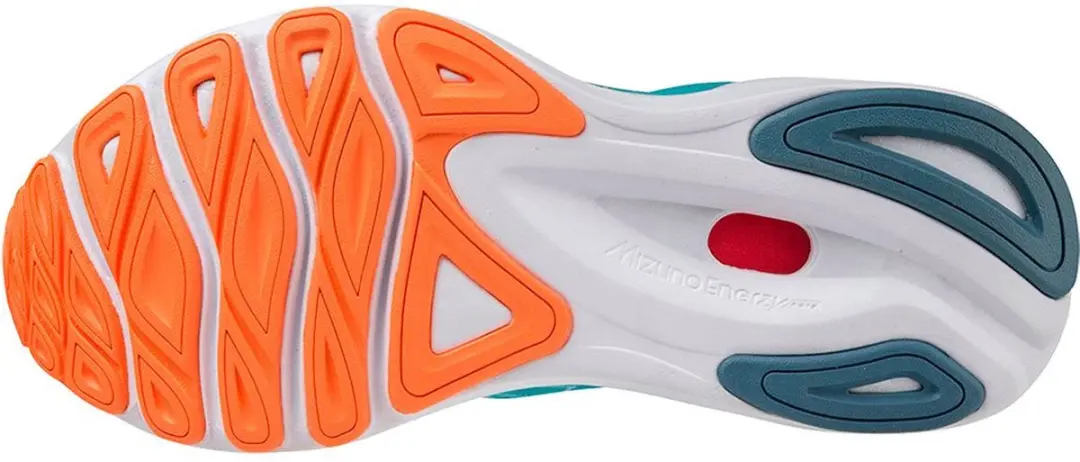 Mizuno Wave Skyrise 4 Dames Hardloopschoenen - Lichtblauw/Oranje
