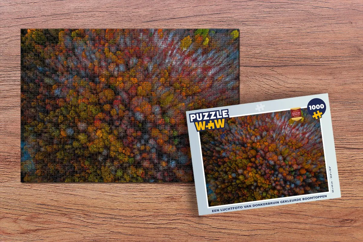 PuzzleWow Boomtoppen Legpuzzel 1000 Stuks - Multicolor