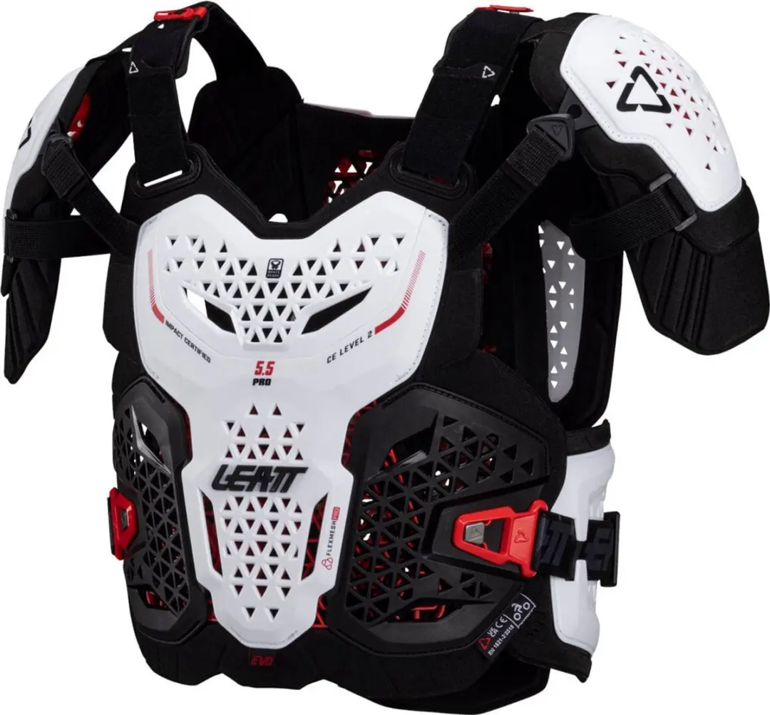 Leatt 5.5 Pro Evo Witte Borstbeschermer -