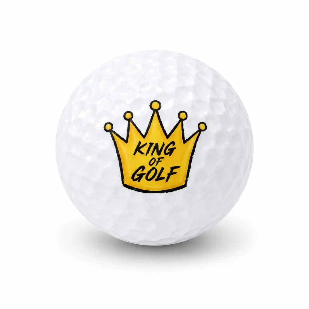 Golfballen King of Golf Goud