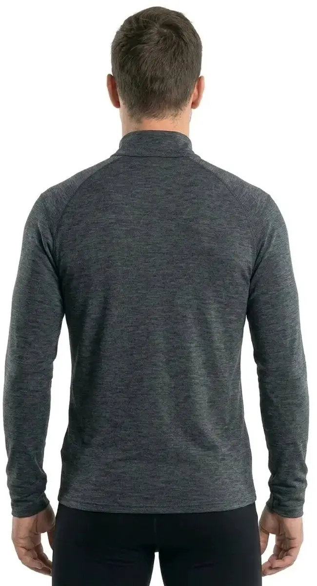 ODLO Men's ACTIVE WARM ECO Half-Zip Turtleneck Top - XXXL - Zwart - afbeelding 2 van 6