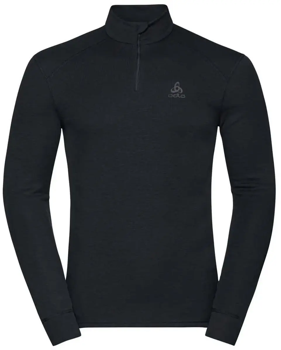 ODLO Men's ACTIVE WARM ECO Half-Zip Turtleneck Top - XXXL - Zwart - afbeelding 6 van 6