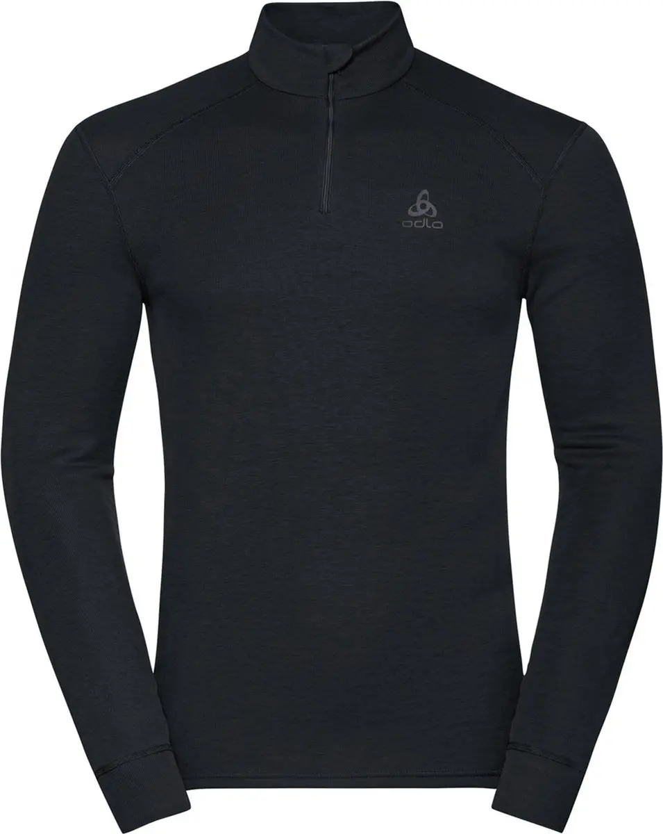 ODLO Men's ACTIVE WARM ECO Half-Zip Turtleneck Top - XXXL - Zwart - afbeelding 4 van 6