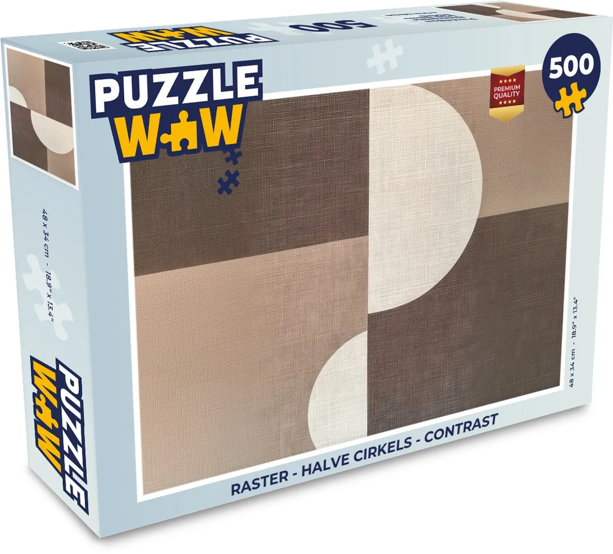 PuzzleWow Halve Cirkels Legpuzzel 500 Stuks