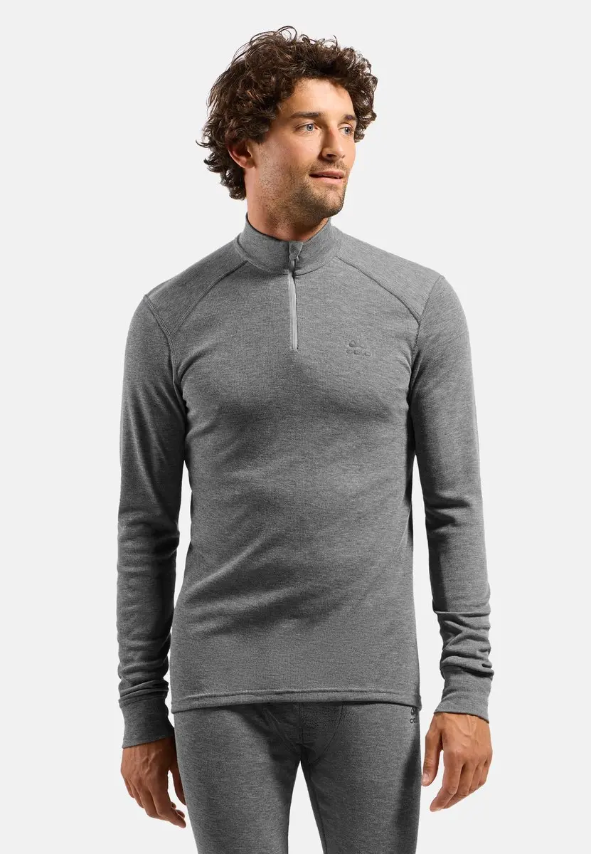 ODLO Active Warm Col 1/2 Zip Thermoshirt - M - Grijs