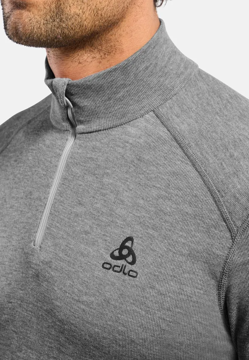 ODLO Active Warm Col 1/2 Zip Thermoshirt - M - Grijs
