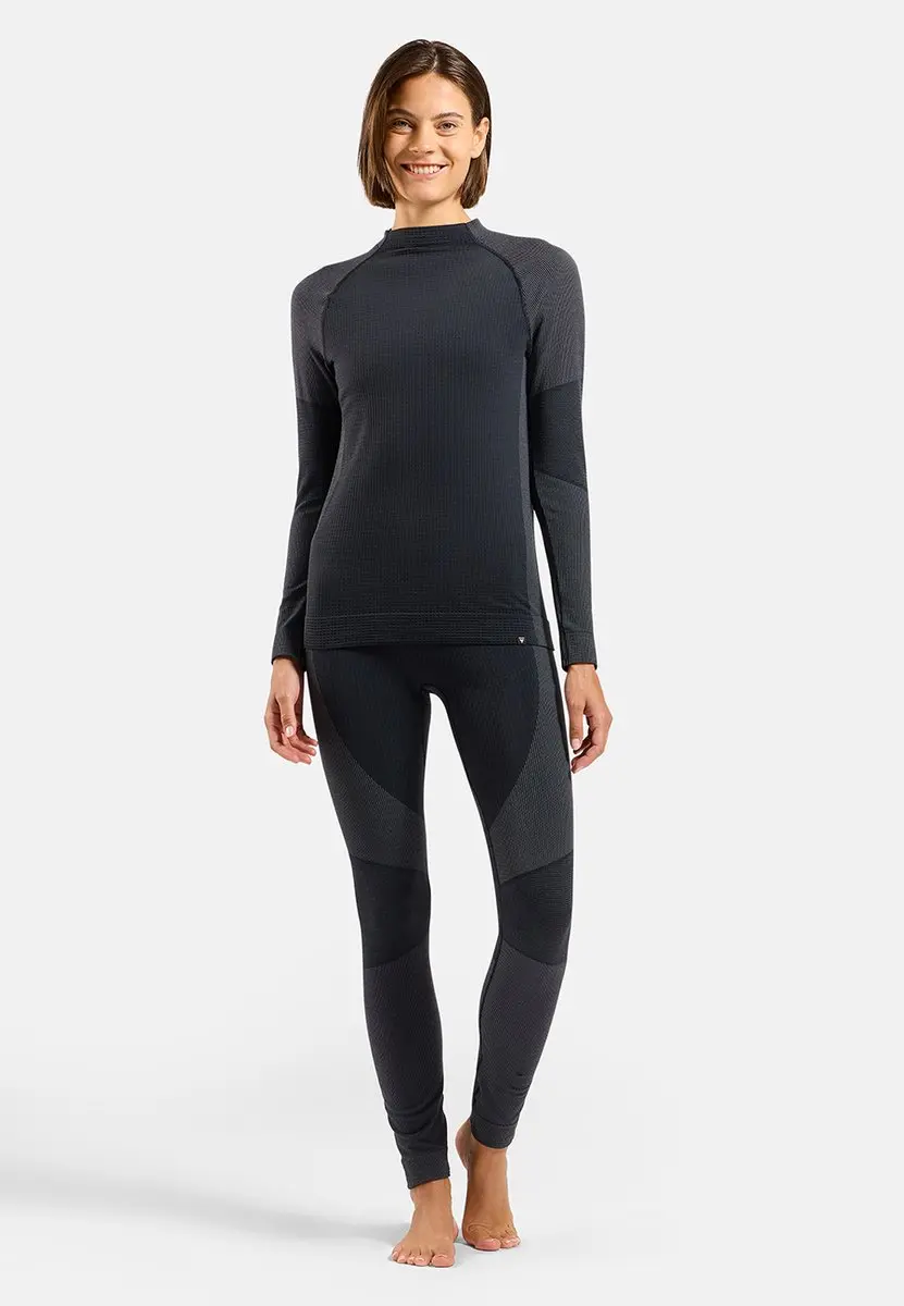 ODLO Bl Bottom Long Seamless Performance Wool Trainingsbroek - Maat L - Zwart - afbeelding 4 van 4